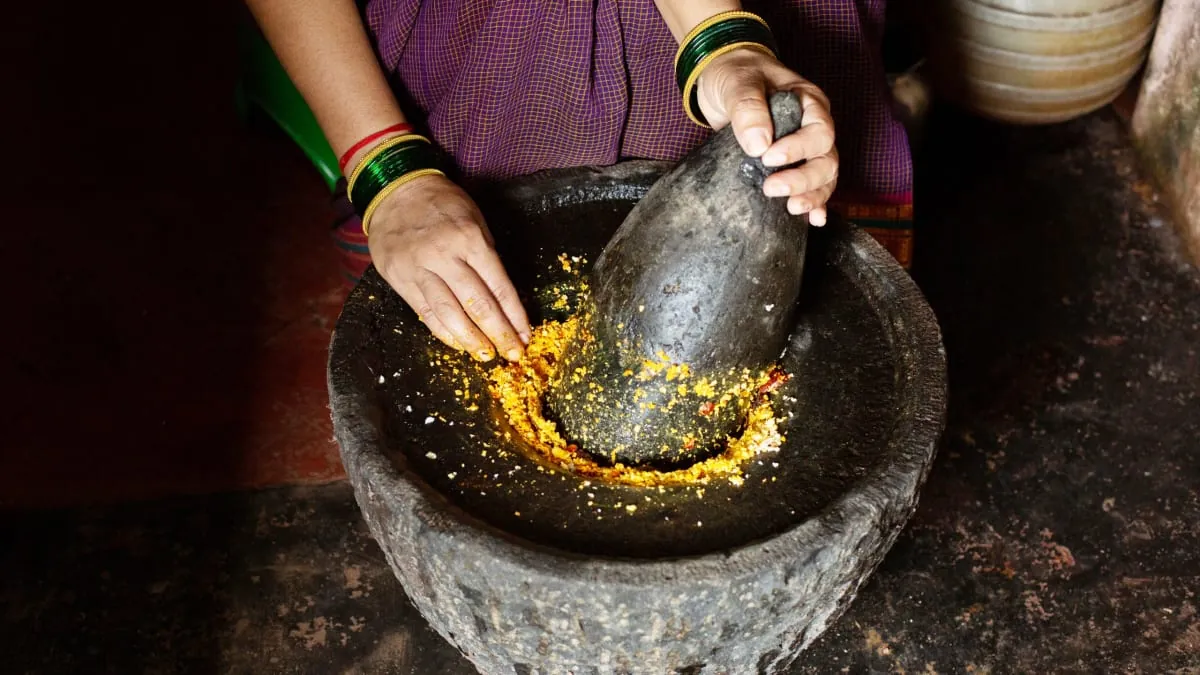 Spice grinding stone